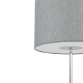 LAMPAMI - lampa stojąca chromowana z abażurem, lampa stojąca do salonu, lampa stojąca hotelowa klasyczna, lampa stojąca podłogowa, lampa w sypialni, lampa w pokoju HOTEL MOOD