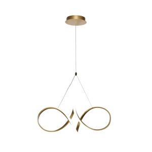 Żyrandol ledowy złoty 120 cm złoty 32W LED 3000, 4000, 6000K SPARK