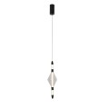LAMPAMI - lampa ledowa wisząca pojedyncza czarna, lampa ledowa do salonu, lampa ledowa, lampa wisząca do sypialni przy łóżku, pojedyncza lampa wisząca dekoracyjna, lampa ledowa wisząca czarna VITA  LED