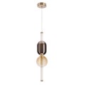 LAMPAMI - przytulna lampa do sypialni wisząca przy łóżku, modna lampa, lampa ledowa, złota lampa wisząca nowoczesna, złota lampa wisząca glamour, lampa wisząca do sypialni przy łóżku KELLY  8W LED 2700K