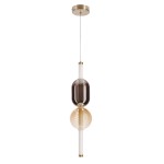Przytulna lampa do sypialni wisząca przy łóżku 150 cm złota 8W LED 2700K KELLY