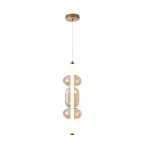 Modna lampa do sypialni wisząca przy łóżku 150 cm złota 8W LED 2700K KELLY