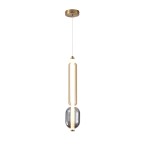 Pojedyncza lampa wisząca dekoracyjna 150 cm złota 8W LED 2700K KELLY 
