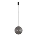 LAMPAMI - lampa ledowa wisząca ozdobna czarna, lampa sufitowa wisząca pojedyncza, lampa wisząca ledowa, designerska lampa wisząca AURA LED NOWODVORSKI