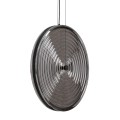 LAMPAMI - lampa ledowa wisząca ozdobna czarna, lampa sufitowa wisząca pojedyncza, lampa wisząca ledowa, designerska lampa wisząca AURA LED NOWODVORSKI