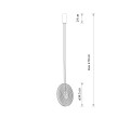 LAMPAMI - lampa ledowa wisząca ozdobna czarna AURA LED NOWODVORSKI szkic