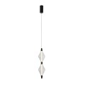 LAMPAMI - lampa ledowa wisząca czarna, lampa ledowa do sypialni, lampa wisząca do sypialni przy łóżku, lampa pojedyncza wisząca dekoracyjna, lampa dekoracyjna wisząca VITA LED 2700K