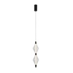 Lampa ledowa wisząca czarna 180 cm 7,5W 2xLED 2700K VITA