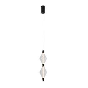 Lampa ledowa wisząca czarna 180 cm 7,5W 2xLED 2700K VITA