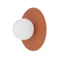 LAMPAMI - kinkiet ścienny okrągły klosz kula szklana,  nowoczesny kinkiet na klatkę schodową,  modna lampa do salonu, lampa do sypialni, lampa ścienna ozdobna,  lampa na korytarz  SATURN M NOWODVORSKI