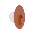 LAMPAMI - kinkiet ścienny okrągły klosz kula szklana,  nowoczesny kinkiet na klatkę schodową,  modna lampa do salonu, lampa do sypialni, lampa ścienna ozdobna,  lampa na korytarz  SATURN M NOWODVORSKI