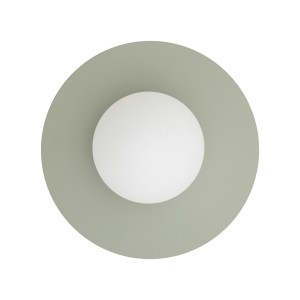 Kinkiet ścienny okrągły klosz kula szklana szałwiowy 1xG9 SATURN M 