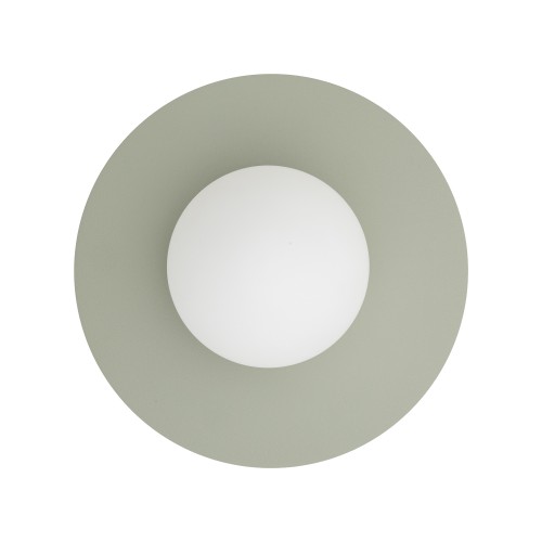 LAMPAMI - kinkiet ścienny okrągły klosz kula szklana,  lampa ścienna ozdobna, lampa do korytarza, kinkiet na klatkę schodową, kinkiet ścienny nowoczesny SATURN M NOWODVORSKI