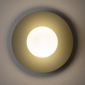 LAMPAMI - kinkiet ścienny okrągły klosz kula szklana,  lampa ścienna ozdobna, lampa do korytarza, kinkiet na klatkę schodową, kinkiet ścienny nowoczesny SATURN M NOWODVORSKI