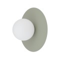 LAMPAMI - kinkiet ścienny okrągły klosz kula szklana,  lampa ścienna ozdobna, lampa do korytarza, kinkiet na klatkę schodową, kinkiet ścienny nowoczesny SATURN M NOWODVORSKI