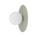LAMPAMI - kinkiet ścienny okrągły klosz kula szklana,  lampa ścienna ozdobna, lampa do korytarza, kinkiet na klatkę schodową, kinkiet ścienny nowoczesny SATURN M NOWODVORSKI
