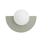  Kinkiet ścienny nowoczesny klosz biała kula lampa na korytarz szałwiowa 1xG9 SATURN S 