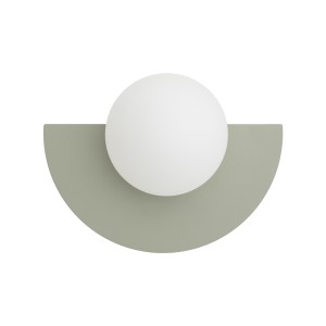  Kinkiet ścienny nowoczesny klosz biała kula lampa na korytarz szałwiowa 1xG9 SATURN S 