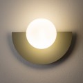 LAMPAMI - kinkiet ścienny nowoczesny klosz biała kula, lampa na korytarz, kinkiet ścienny, kinkiet na klatkę schodową, kinkiet do salonu SATURN S NOWODVORSKI