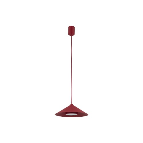 LAMPAMI - lampa wisząca pojedyncza, lampa do kuchni, lampa do salonu, lampa do jadalni nad stół, lampa sufitowa, lampa wisząca kolorowa LUME S BURGUND