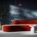 LAMPAMI - lampa wisząca pojedyncza, lampa do kuchni, lampa do salonu, lampa do jadalni nad stół, lampa sufitowa, lampa wisząca kolorowa LUME S BURGUND