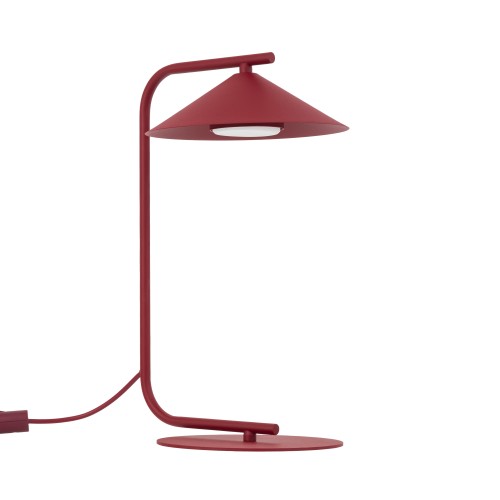 LAMPAMI -  lampka nocna stojąca do sypialni, lampka stojąca do salonu, lampa stojąca LUME BURGUND