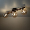 LAMPAMI - lampa sufitowa do salonu, lampa do kuchni, lampa na przedpokój, lampa z drewnem, lampa sufitowa do kuchni, przytulna lampa do sypialni, oświetlenie na przedpokoju, lampa sufitowa niska, lampa bursztynowa ESTERA WOOD