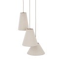 LAMPAMI - beżowa lampa wisząca potrójna, modna lampa do salonu, przytulna lampa do sypialni, żyrandol do salonu boho, żyrandol wiszący modern classic CONEA SABIA