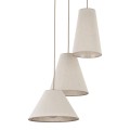 LAMPAMI - beżowa lampa wisząca potrójna, modna lampa do salonu, przytulna lampa do sypialni, żyrandol do salonu boho, żyrandol wiszący modern classic CONEA SABIA