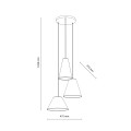 LAMPAMI - żyrandol wiszący modern classic CONEA SABIA szkic