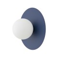 LAMPAMI - kinkiet ścienny okrągły klosz biała kula,  lampa ścienna ozdobna, kinkiet na klatkę schodową, lampa na korytarz, kinkiet do salonu, kinkiet okrągły nowoczesny SATURN M NOWODVORSKI