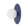 LAMPAMI - kinkiet ścienny okrągły klosz biała kula,  lampa ścienna ozdobna, kinkiet na klatkę schodową, lampa na korytarz, kinkiet do salonu, kinkiet okrągły nowoczesny SATURN M NOWODVORSKI