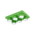 LAMPAMI - lego lampa sufitowa zielona, lampa sufitowa do pokoju dziecka,  lampa sufitowa lego, zielona lampa sufitowa dla dziecka  BRIX GREEN