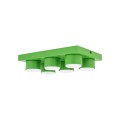 LAMPAMI - lego lampa sufitowa zielona, lampa sufitowa do pokoju dziecka,  lampa sufitowa lego, zielona lampa sufitowa dla dziecka  BRIX GREEN