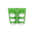 LAMPAMI - lego lampa sufitowa zielona, lampa sufitowa do pokoju dziecka,  lampa sufitowa lego, zielona lampa sufitowa dla dziecka  BRIX GREEN