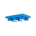 LAMPAMI - lego lampa sufitowa niebieska dla dzieci,  lampa sufitowa do pokoju dziecka, niebieska lampa sufitowa lego, lego lampa niebieska BRIX BLUE