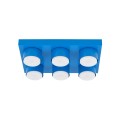 LAMPAMI - lego lampa sufitowa niebieska dla dzieci,  lampa sufitowa do pokoju dziecka, niebieska lampa sufitowa lego, lego lampa niebieska BRIX BLUE