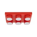 LAMPAMI - czerwona lampa sufitowa do pokoju dziecka, lampa sufitowa dla dziecka, plafon sufitowy, lego lampa czerwona, lampa do bawialni,  lampa do przedszkola BRIX RED