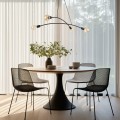 LAMPAMI - nowoczesny żyrandol do salonu dający dużo świata, żyrandol do salonu loftowy minimalistyczny, lampa do salonu loft HELIX BLACK