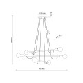 LAMPAMI - lampa z drewnem HELIX WOOD ORZECH szkic