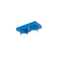 LAMPAMI - niebieska lampa sufitowa do pokoju dziecka lego, lampa sufitowa dla dziecka, niebieska lampa lego podwójna, lampa sufitowa, kinkiet do pokoju dziecka BRIX BLUE