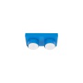 LAMPAMI - niebieska lampa sufitowa do pokoju dziecka lego, lampa sufitowa dla dziecka, niebieska lampa lego podwójna, lampa sufitowa, kinkiet do pokoju dziecka BRIX BLUE
