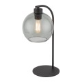 LAMPAMI - lampka nocna stojąca do sypialni czarna, lampka stojąca do salonu, lampka nocna stojąca do sypialni, lampa na komodę CUBUS GRAPHITE