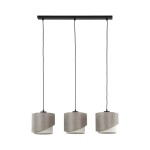 Beżowa lampa wisząca nad stół potrójna 125 cm 3xE27 ELBRUS LINEN