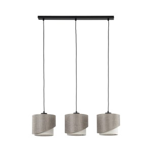 Beżowa lampa wisząca nad stół potrójna 125 cm 3xE27 ELBRUS LINEN