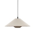 LAMPAMI - beżowa lampa sufitowa wisząca pojedyncza, oświetlenie do sypialni, lampa do salonu, lampa nad stół do jadalni, lampa boho, modern classic, lampa sufitowa wisząca pojedyncza, lampa wisząca z abażurem  BELISSA LEN