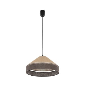 Pojedyncza lampa modern classic boho 1xE27 ELISS BLACK JUTA 