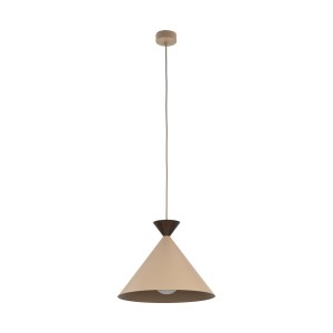 Modna lampa wisząca pojedyncza 150 cm 1xE27 MATTEO SABIA BROWN L