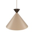 LAMPAMI - modna lampa wisząca pojedyncza, lampa do salonu, modna lampa do sypialni, lampa wisząca nad stół w jadalni, lampa sufitowa pojedyncza wisząca MATTEO SABIA BROWN L