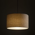 LAMPAMI - bezowa lampa sufitowa pojedyncza wisząca, lampa do pokoju, oświetlenie do kuchni, oświetlenie do salonu, lampa do sypialni wisząca, beżowa lampa VELLUM 380